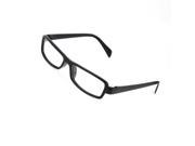 Black Plastic Frame Clear Lens Full Rim Plano Glasses for Ladies