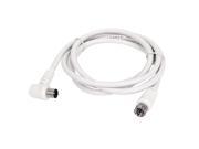 Unique Bargains 1.5M RF Male to F Male TV Signal AV Antenna Coaxial Cable