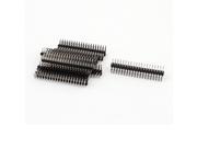 10PCS 2.54mm 2 x 20 pin Male Double Row Right Angle Pin Header Strip