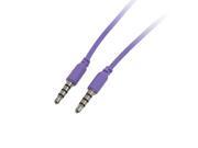 Unique Bargains Unique Bargains 3.5mm to 3.5mm M M Audio Extension Adapter Cable Cord Purple 1M