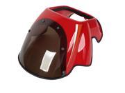 Unique Bargains Red Motorbike Headlight Front Visor Bracket Headlamp Fairing Cover for HJ125K