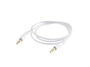 Unique Bargains 3.3Ft 3.5mm Male to Male M M Jack Stereo Audio Cable Clear for iPhone iPod Mp3