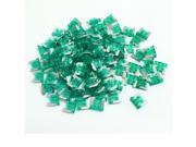 Unique Bargains SUV Vehicle Green Two Prong ATM Blade 30A Plug in Fuse 100pcs