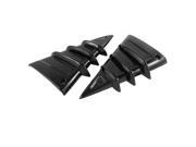 Unique Bargains 2PCS Black Shark Fin Shape Motorbike Left Right Side Spoiler Cover Guard for BWS