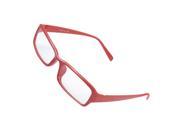 Women Full Rim Plain Eyeglasses Spectacles Eyewear Red