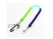 Carabiner Hook Spring Stretchy Coil Keyring Key Chain w Lobster Clasp