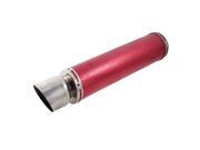 Red Round Rolled Snake Pattern Tail Slant Tip Exhaust Muffler for Motorcycle