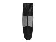 Adjustable Shoulder Strap Nylon Mesh Yoga Mat Bag Black
