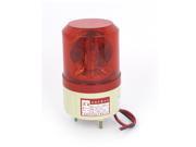 Unique Bargains DC 12V Buzzer Sound Rotating Industrial Signal Warning Lamp Red