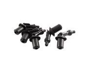 Unique Bargains 5 x 6mm Hole Dia 120 Degree Black Rubber Spark Plug Cap Cover for GY6 Motorcycle