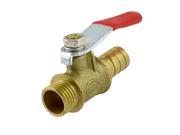 Unique Bargains 10mm Barb Hose to 1 4 PT Male Threaded in Line Shut Off Ball Valve