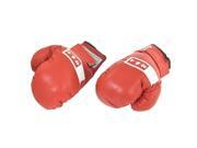 Adjustable Punching Training Faux Leather Kids Children Boxing Gloves Red