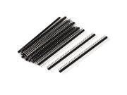 Unique Bargains 20pcs Right Angle 40 pin 2.54mm Male Pin Header for Breadboard 1x40 Single Row