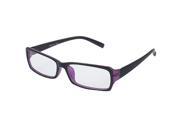 Unique Bargains Unique Bargains Women Plastic Full Frame Plain Spectacles Eyeglasses Black Purple