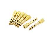Unique Bargains 7 Pcs 6.25mm Male to 3.5mm Female Audio Headphone Stereo Plug Adapter