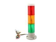 Unique Bargains DC 24V Industrial Red Green Yellow LED Signal Tower Lamp Warning Stack Light