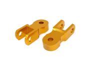 Unique Bargains 2pcs Gold Tone Modified Engine Vibration Absorber Replacement for Motorcycle