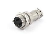 Unique Bargains Silver Tone Female Male XLR 2 Pin Microphone Connector Adapter