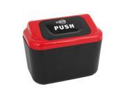 Car Auto Trash Dust Bin Litter Can Rubbish Container Case Red Black w Hook