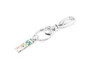 Unique Bargains Silver Tone Spring Load Gate One Ring Metallic Key Chain Holder