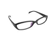 Unique Bargains Lady Metal Inlaid Black Arms Full Frame Plano Glasses