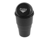 Unique Bargains Office Home Car Truck Trash Rubbish Can Garbage Dust Holder Box Black