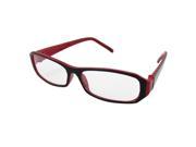 Unique Bargains Ladies Rectangular Plastic Frame Clear Lens Eyeglasses