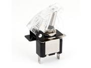 Unique Bargains Racing Car LED Light Clear Plastic Cover On Off Toggle Switch DC 12V 20A 3 Pin