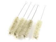 Unique Bargains 5 x Twisted Metal Handle Test Tube Cup Washing Clean Brush 8.8 Long