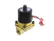 AC220V 2 Way 2 Wires 0.8 Thread Dia Air Gas Pneumatic Electric Solenoid Valve