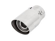 Unique Bargains 15cm Long 2.4 Inlet 1.1 Oulet Dia Exhaust Pipe Muffler Silencer Silver Tone