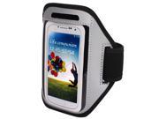 Outdoor Jogging Running Sports Armband Case Cover Gray for S3 S4 i9300 i9500