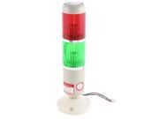 Unique Bargains DC 24V Red Green Signal Tower Lamp Industrial Warning Stack Light LTA 205T2