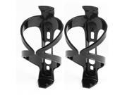Lightweight Mountain Cycling Bicycle Bike Drinking Water Bottle Holder Cage Black 2 Pcs