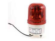 220V AC 10W Industrial Red Cylinder Rotating Signal Tower Light Lamp