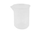 100mL 3.4oZ Clear Plastic Graduated Measuring Beaker Cup for Lab Testing