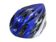 Unique Bargains Women Men Skateboard Skiing Racing Bicycle Bike Sports Helmet Blue Black Silvery