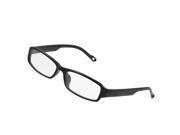 Unique Bargains Unique Bargains Black Plastic Arms Full Rim Clear Lens Plano Glasses for Ladies Women