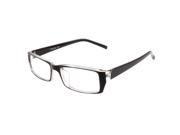 Unique Bargains Unique Bargains Lady Black Full Rim Rectangle Clear Lens Plain Glasses Eyeglasses