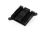 Black Aluminum Radiator Heat Sink 38x38x10mm for North South Bridge Chipset