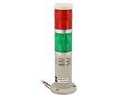 Red Green Flashing LED Industrial Signal Tower Safety Stack Light AC 220V 90dB