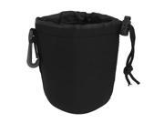 Size M Neoprene Lens Carrying Pouch Bag Holder Black for Digital Camera