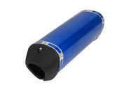 Blue Metal 38mm Inlet Exhaust End Muffler Blue for Motorcycle