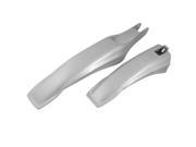 Unique Bargains Unique Bargains Racing Motorcycle Splash Guards Gray Plastic Fenders Pair