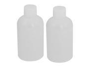 Unique Bargains 2 x Liquid Chemical Container Clear Plastic Empty Agent Bottle 100ml