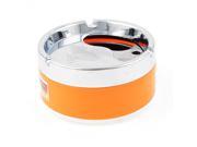 Unique Bargains Stainless Steel Rotatable Cigarette Ashtray Family Office Silver Orange