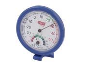 Unique Bargains Home Indoor Measure White Blue Plastic Housing Mini Thermometer Hygrometer