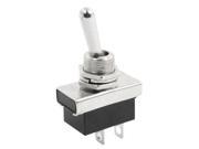 Unique Bargains DC 12V Off Road Car 2 Position On Off Silver Tone Toggle Switch