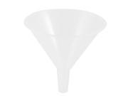 Unique Bargains Factory Channel Liquid Clear White Plastic Filter Funnel 150ml