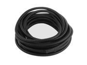 Unique Bargains 10mm x 8mm Dia Flexible Bellows Hose Corrugated Conduit Cable Tube Pipe 9M Black